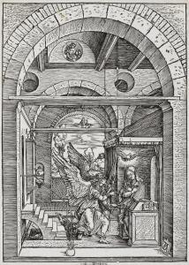 DURER Albrecht 1471-1528,The Annunciation, from The Life of the Virgin,1503,Bonhams GB 2012-11-27
