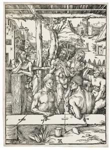 DURER Albrecht 1471-1528,THE BATH HOUSE(B. 128; M., HOLL. 266),1497,Sotheby's GB 2018-09-26