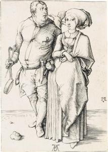 DURER Albrecht 1471-1528,The Cook and His Wife,Swann Galleries US 2015-04-29