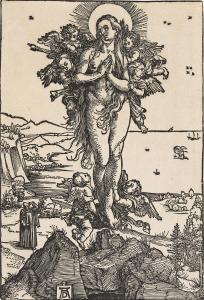 DURER Albrecht 1471-1528,The Elevation of St. Mary Magdalen,1501-1504,Swann Galleries US 2024-04-18