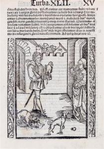 DURER Albrecht 1471-1528,The Fanatical Falcon and Dog Lover,1511,Hindman US 2017-05-23