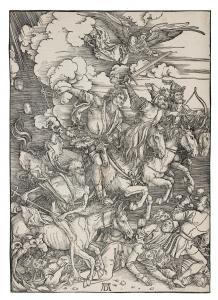 DURER Albrecht 1471-1528,The Four Horsemen of the Apocalypse, from The Apoc,1497,Bonhams 2018-05-01