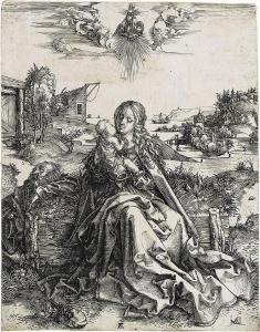 DURER Albrecht 1471-1528,The Holy Family with the Butterfly,1495,Swann Galleries US 2013-10-30