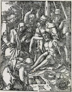 DURER Albrecht 1471-1528,The Lamentation,1509,Swann Galleries US 2017-11-02