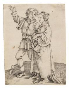DURER Albrecht 1471-1528,The Peasant and His Wife,1497,Hindman US 2017-05-23