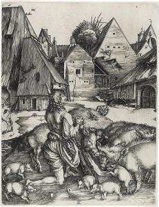 DURER Albrecht 1471-1528,The Prodigal Son,1496,Swann Galleries US 2013-10-30
