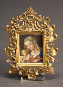 DURER Albrecht 1471-1528,Virgin and Child with a Half Pear,Weschler's US 2011-10-22