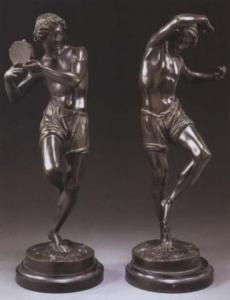 DURET Francisque Joseph,Danseur Napolitain au tambourin (#) Danseur Napoli,Sotheby's 2003-10-28