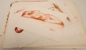 DUREUX GERARD 1940-2014,Female nude studies,Hartleys Auctioneers and Valuers GB 2019-03-20