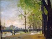 DUREY René 1890-1959,Les quais de Seine en hiver,Millon & Associés FR 2010-02-09