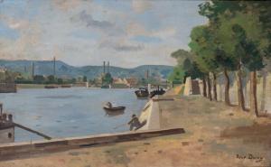 DUREY René 1890-1959,Paysage fluvial,Boisgirard - Antonini FR 2022-06-24