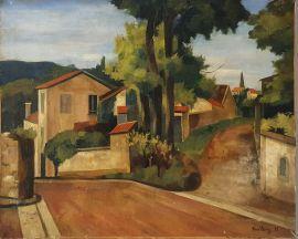 DUREY René 1890-1959,Vue de village (Menval),1922,Rossini FR 2021-10-27
