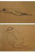DURSTON Arthur Durstan,Reclining Nude  and Nude in Repose,1930,Clars Auction Gallery 2014-09-14