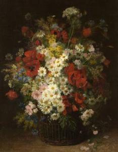 DURY VASSELON Hortense 1860-1924,Bouquet de fleurs,Daguerre FR 2021-06-15