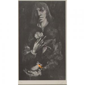 DUS Lászlo 1941,Man Holding a Rose and Mouse,1974,Gray's Auctioneers US 2018-08-08
