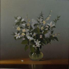 DUSATTI Walter 1930-2012,Bouquet de fleurs blanches,Osenat FR 2021-01-31