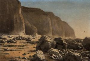 DUSAUTOY Jacques Léon 1817-1894,Cliffs and rocks,Dreweatt-Neate GB 2013-08-20
