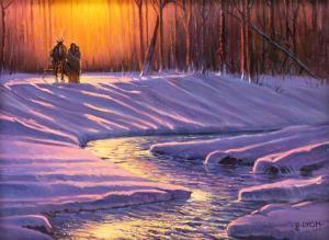 DUSTIN Lyon 1951,Sunset Landscape,Hindman US 2024-05-10