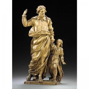 DUTCH SCHOOL,a silvered and giltwood group of the st. joseph wi,1979,Sotheby's GB 2004-07-09