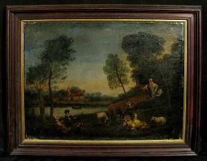 DUTCH SCHOOL,figures in an extensive landscape,Bonhams GB 2005-09-18