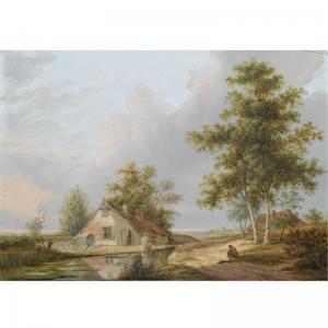 DUTCH SCHOOL,FIGURES NEAR A FARMSTEAD,Sotheby's GB 2008-04-14