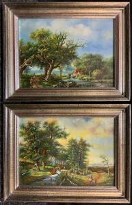 DUTCH SCHOOL,Idyllic Landscapes,Bamfords Auctioneers and Valuers GB 2021-09-23