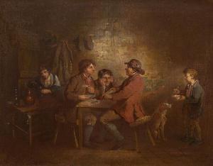 DUTCH SCHOOL,Men playing cards,Galerie Koller CH 2015-09-16