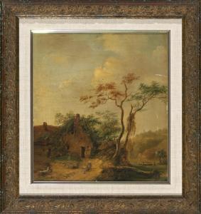 DUTCH SCHOOL,Paisaje con cabaña,1838,Balclis ES 2016-10-26