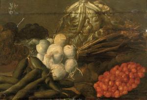 DUTCH SCHOOL,Peas in pods, onions, cabbage, strawberries and ot,Christie's GB 2010-04-13
