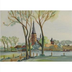 DUTCH SCHOOL,TWO LANDSCAPES AND A COUNTRY HOUSE,Sotheby's GB 2011-03-14
