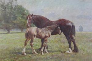 DUTHIE Spottiswood 1800-1900,Minnewawa and foal,1908,Gorringes GB 2011-09-07