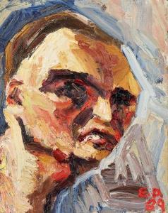 DUTKIEWICZ Edward 1961-2007,Self Portrait,1989,Rosebery's GB 2020-02-11