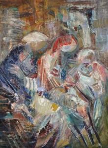 DUTKIEWICZ Wladyslaw 1918-1999,Figures at a Table,Elder Fine Art AU 2016-07-31