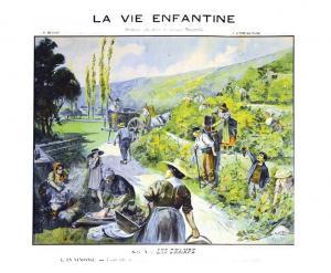 DUTRIAC Georges 1893-1939,En Vendange - La Vie Enfantine Dufrenoy Paris,Millon & Associés 2018-06-21