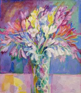 DUTTON Martin 1939,Still Life of Flowers,David Duggleby Limited GB 2021-07-03