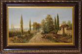 DUVAL Charles Allen 1810-1872,Italian landscape,1894,Keys GB 2021-02-19