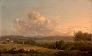 DUVAL Eustache François 1784-1836,Paysage au berger,1791,Aguttes FR 2017-05-16