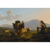 DUVAL François,Idyllische Landschaft mit Reisigsammlerin und Vieh,1796,Dobiaschofsky 2017-11-08