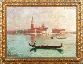 DUVAL Jean Maurice 1871,Venise, vue du campanile,Gros-Delettrez FR 2021-01-20