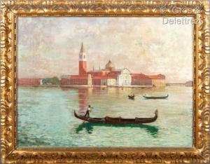 DUVAL Jean Maurice 1871,Venise, vue du campanile,Gros-Delettrez FR 2022-09-29