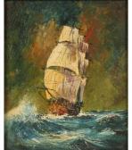 DUVAL Jean 1928,Ship out on the stormy seas,Ripley Auctions US 2009-05-31