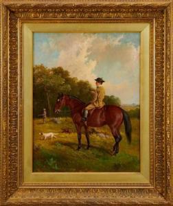 DUVALL John 1816-1892,a sporting scene with a young man on a bay horse w,Reeman Dansie GB 2020-06-30