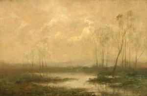 DUVANNES Albert,Landscape s l/r: A. Duvannes o/c 19.5 x 30,John Moran Auctioneers 2004-02-17