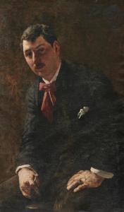 DUVENECK Frank 1848-1919,Portrait of Joseph De Camp,1887,Grogan & Co. US 2023-05-06