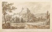 DUVIVIER Ignaz 1758-1832,A view of Ernstbrunn Castle in Lower Austria,Palais Dorotheum AT 2014-04-28