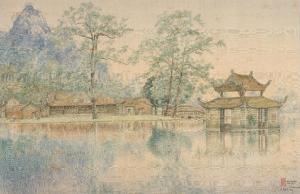 DUY TRAN 1920-2014,Thầy Temple in Hà Tây,1951,Bonhams GB 2023-10-04