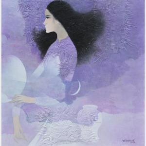 DUY TUAN DO 1954,Lady in Purple,2017,33auction SG 2023-11-05