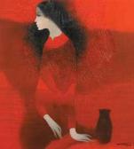 DUY TUAN DO 1954,Lady in Red Dress,2008,Sidharta ID 2008-12-07