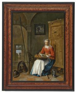 DUYFHUYSEN Pieter Jacobsz. 1608-1677,The Lacemaker,Christie's GB 2023-01-25