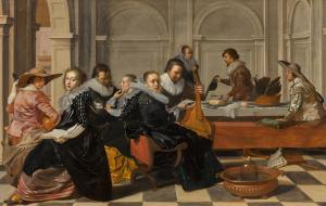 DUYSTER Willem Cornelisz 1599-1635,A musical party,Sotheby's GB 2023-12-07